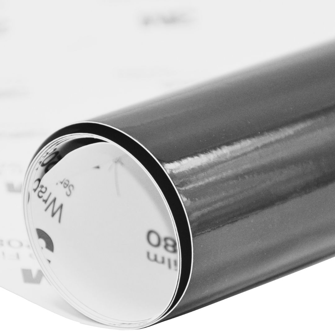 3M Autofolie 2080-G12 glänzend schwarz (30cm x 152cm Stück) + ultrafeines Microfasertuch